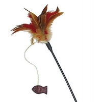 Cat Wand Fish and Feather