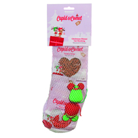 Cupid & Comet Christmas Dinner Cat Stocking