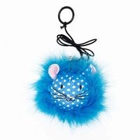 Feather Cat with Elastic Teaser Blå