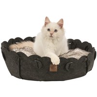 Kattbädd Elli rund Grå
