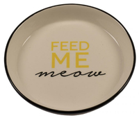 Kattmatskål låg kant Feed me Meow