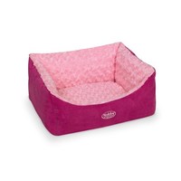 Vändbar Söt Hundsäng & Kattbädd Arusha rosa